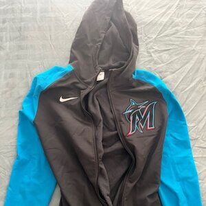 MIAMI MARLINS NIKE LONG SLEEV HOODIE JACKET
